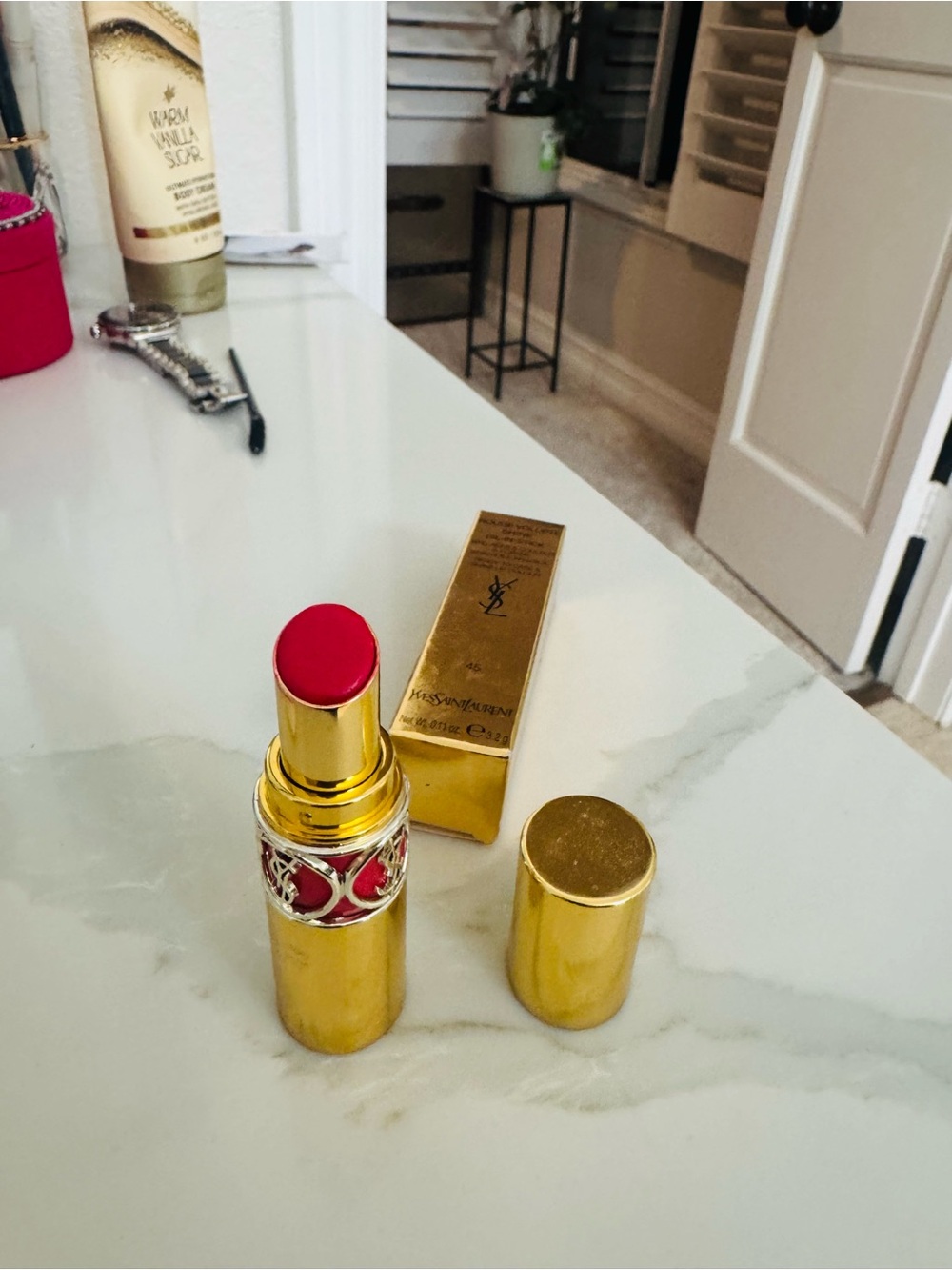 Yves Saint Laurent Red Signature Satin lipstick